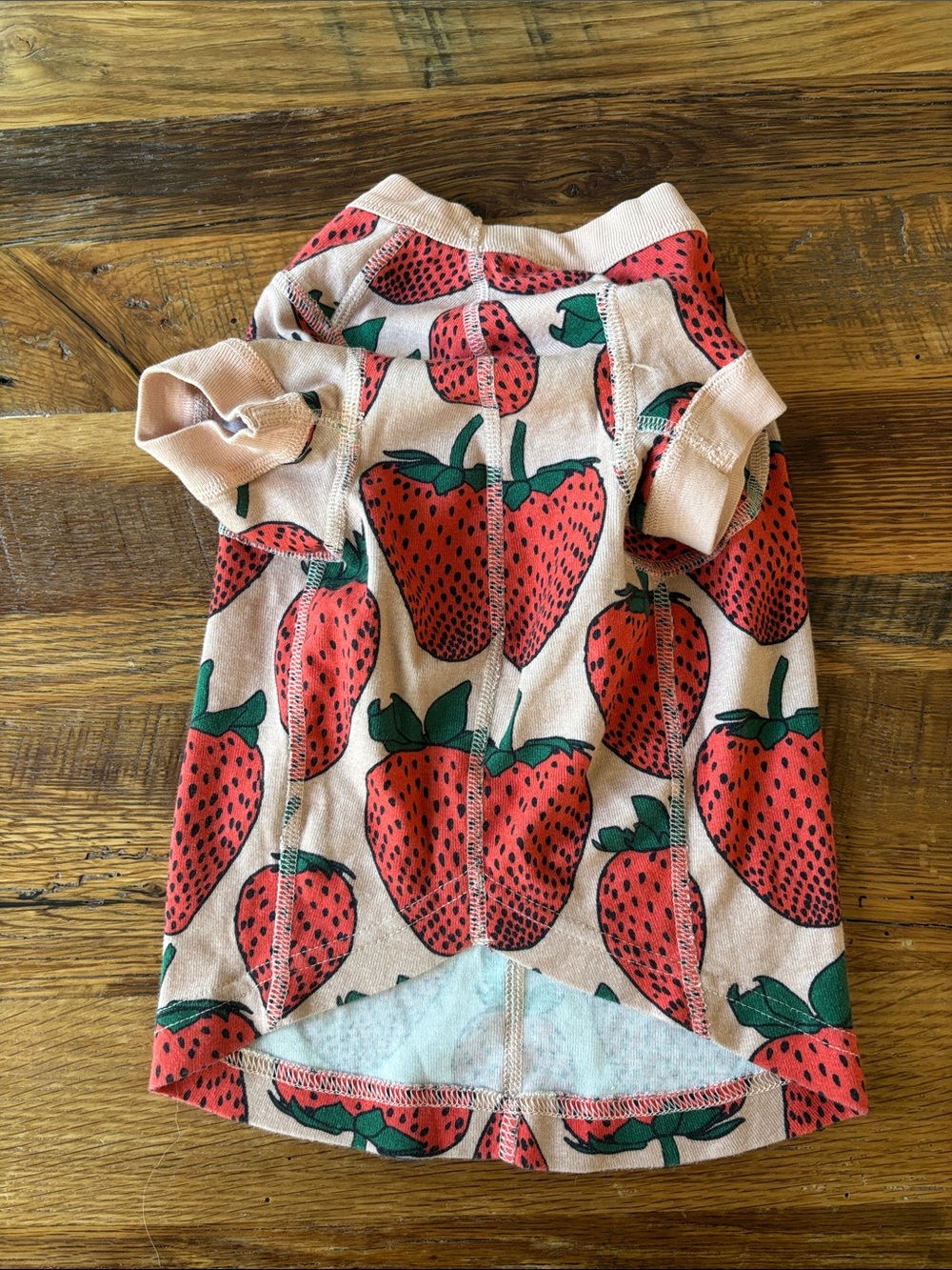 Hanna Andersson x Baggu Strawberry Print Dog Tee - Pink & Red size M